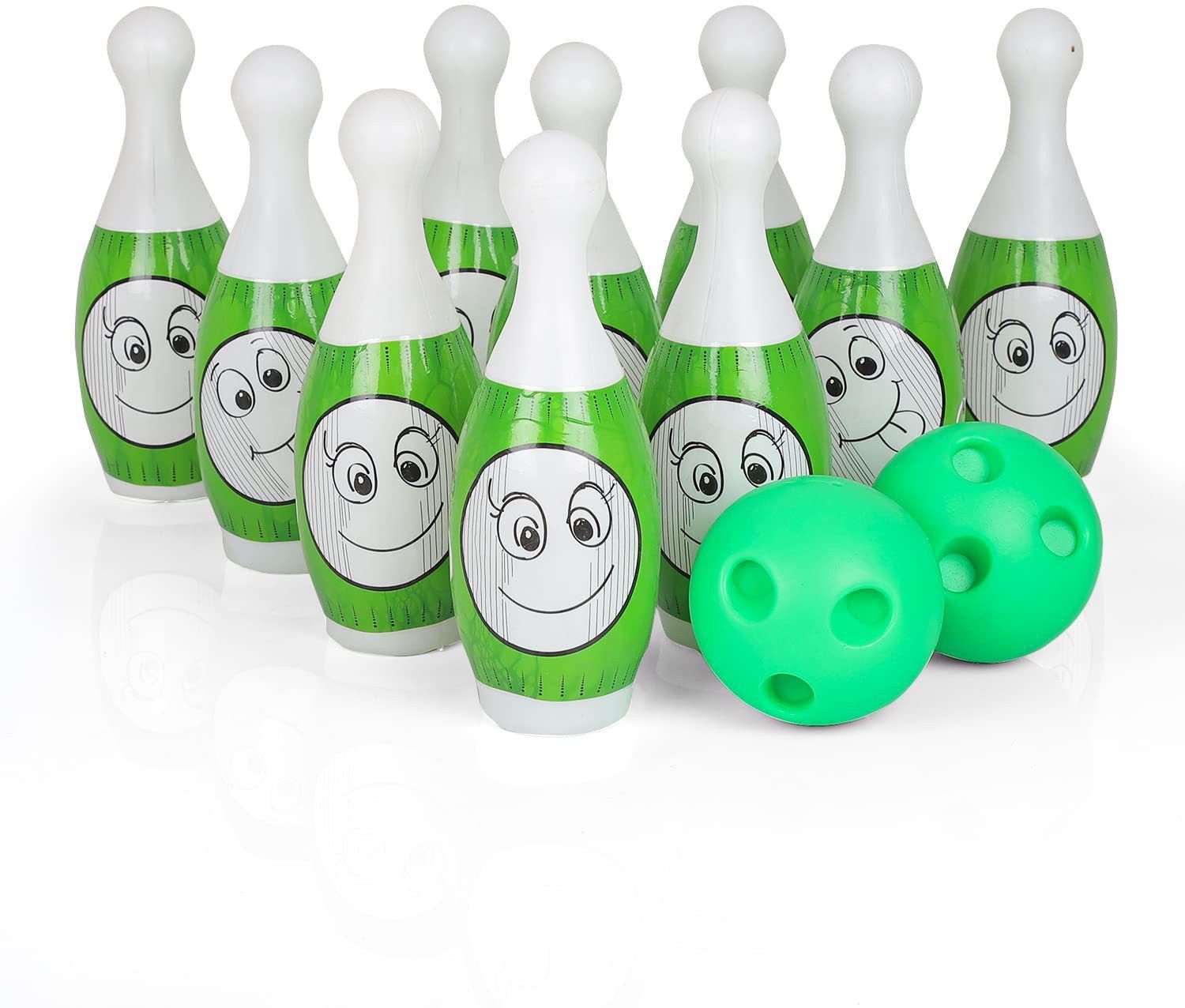 Bowling Game for Kids 10 Pin 2 Balls Bowling Set for Kids Game Indoor Outdoor Sports Bowling Set