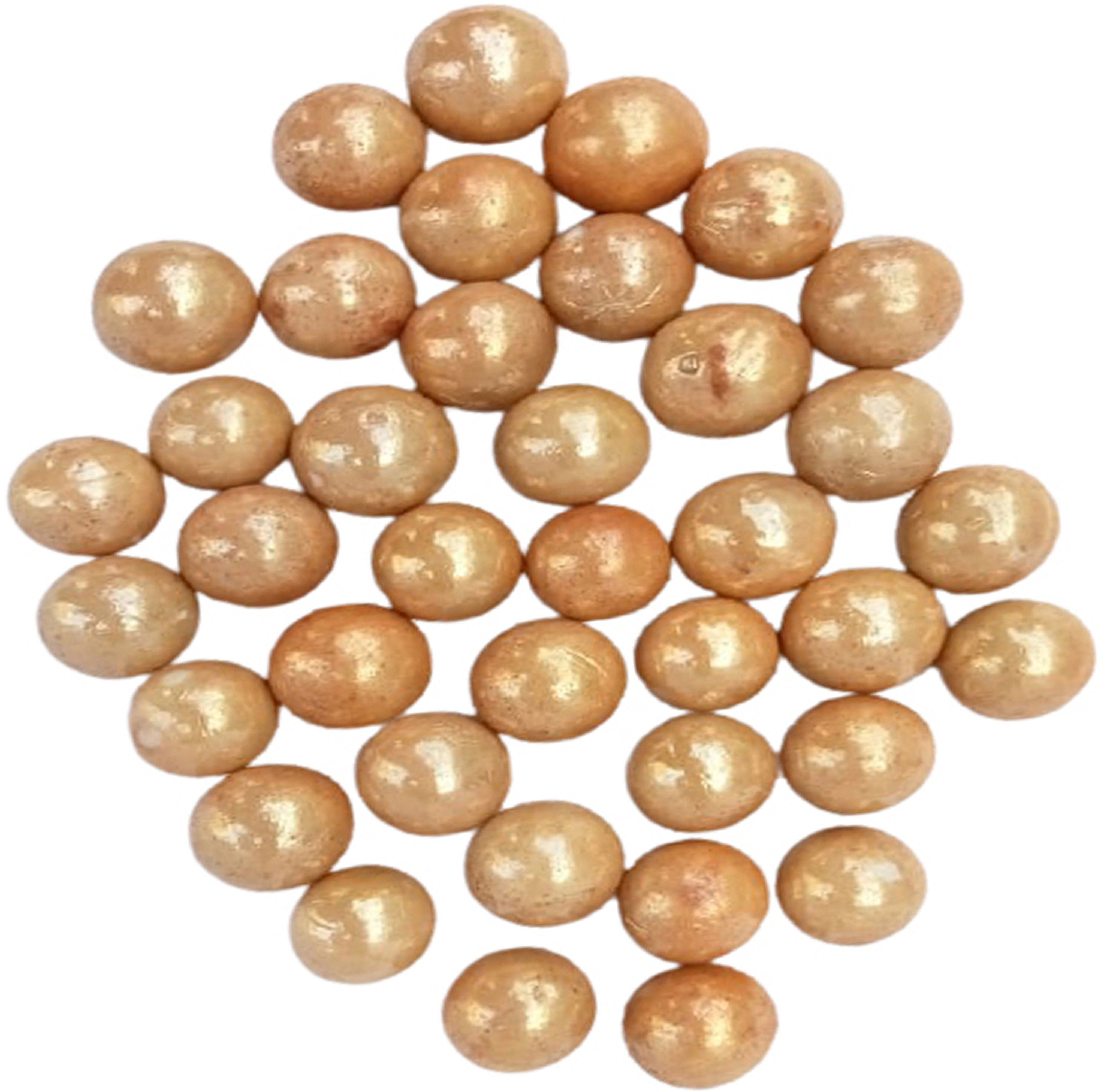 30 Pcs Golden Marbal OR Kanche OR Glass Ball OR Goti _1