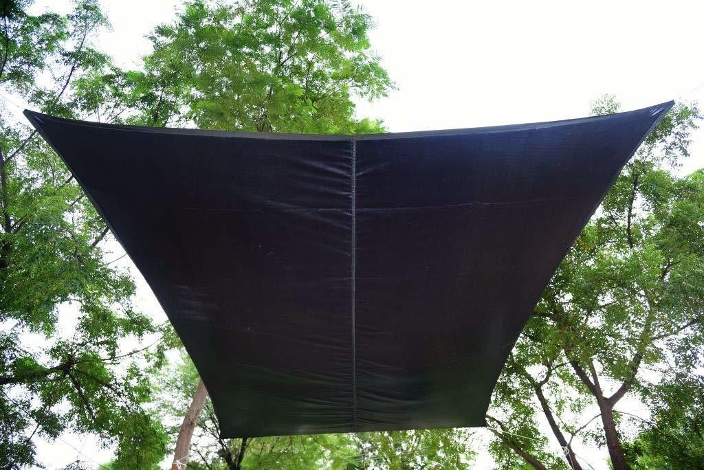 Shade Sail Polyester Rectangle Waterproof &UV Protection Sun Awning, 9.5X12 Feet Tent - For Car Parking,Garden,Children Play Areas, Verandas, Lawn,Balcony With SS Hook & Rope-image-20