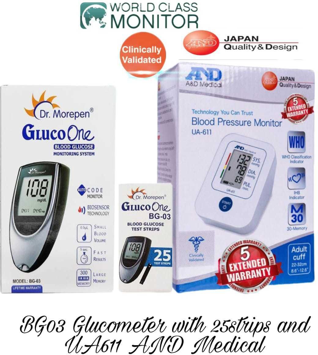 dr. morepen BG03 Kit + UA611 Glucometer-picture-10