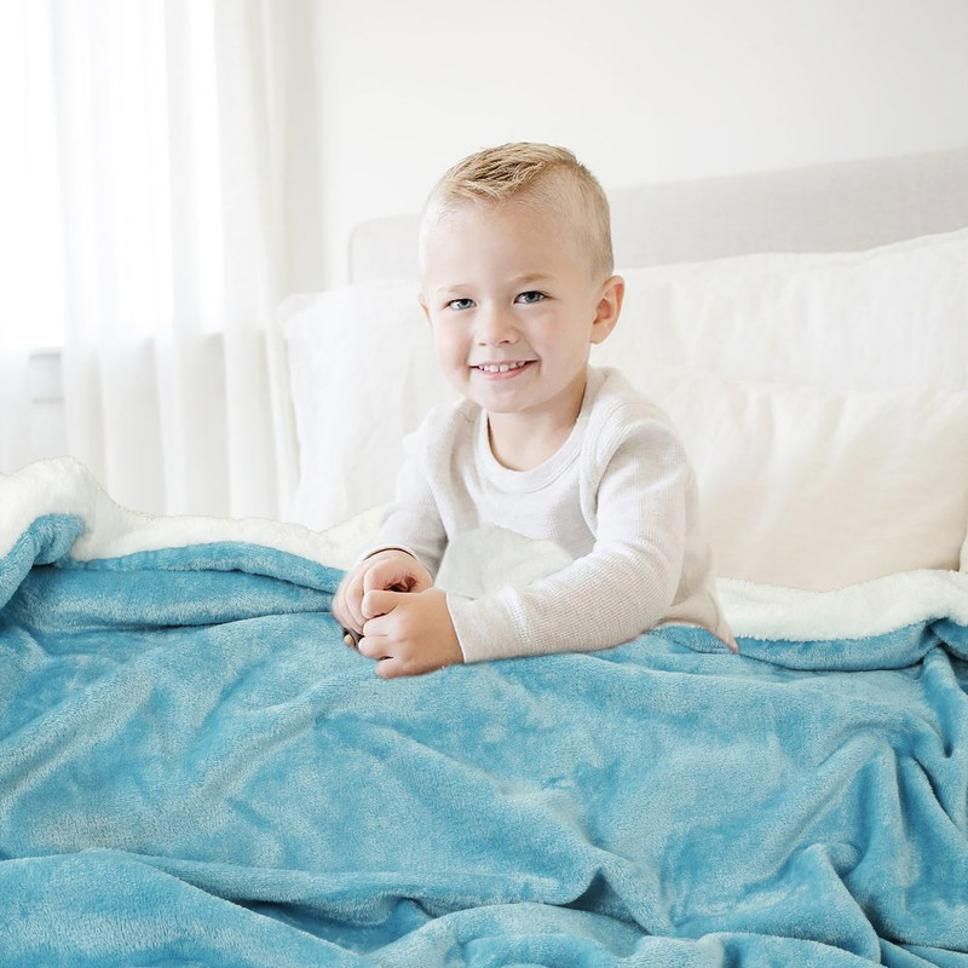 Solid Crib Crib Baby Blanket for Heavy Winter-image-25