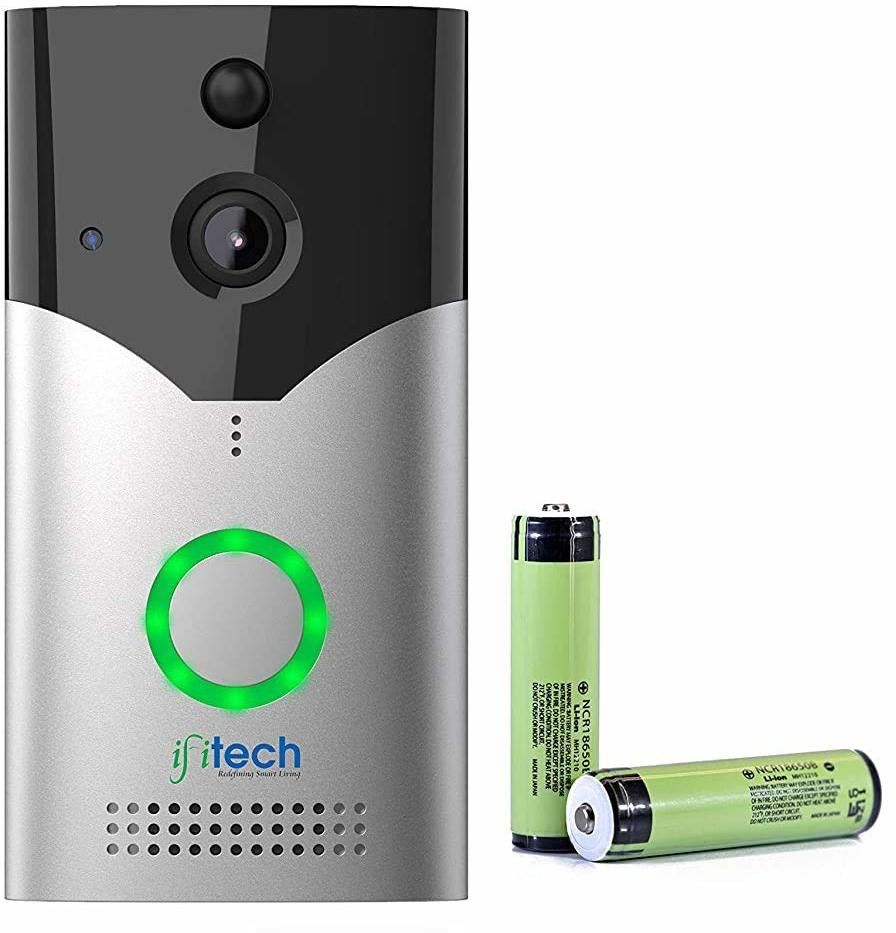 IFITech Rechargeable Smart Life Wireless Video Doorbell - Silver Video Door Phone-picture-46