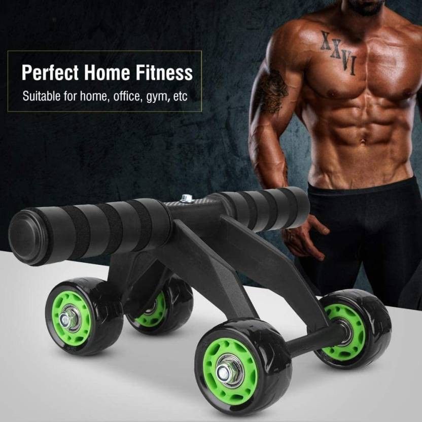 AB Roller 4 wheel Abdominal Exerciser Fitness Home Workout 6 Pack Ab Exerciser Ab Exerciser-image-9
