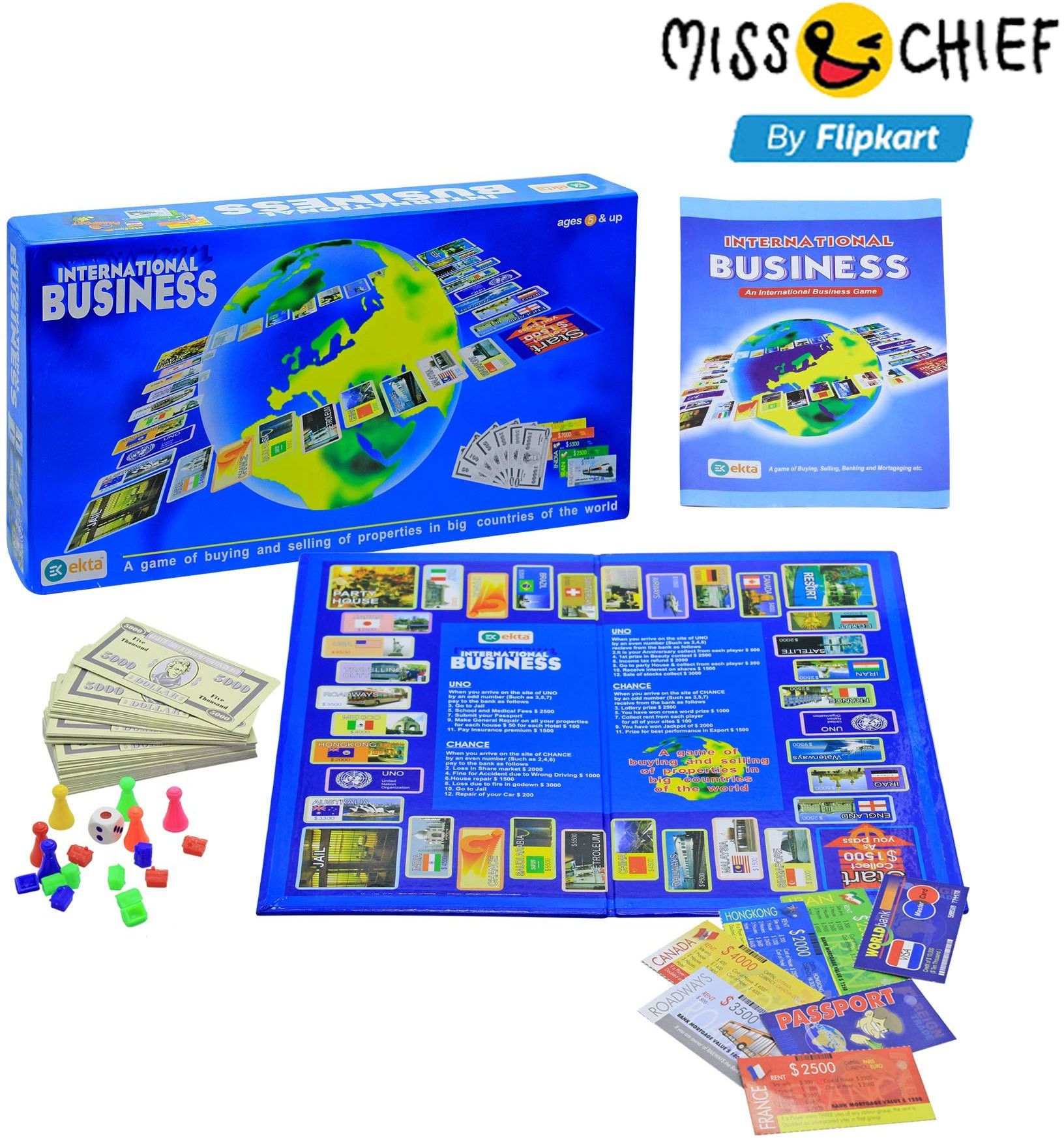 miss & chief by Flipkart International Business Board Indoor Game and Education Toy for Kids, Pack Of 1 Board Game Accessories-picture-20