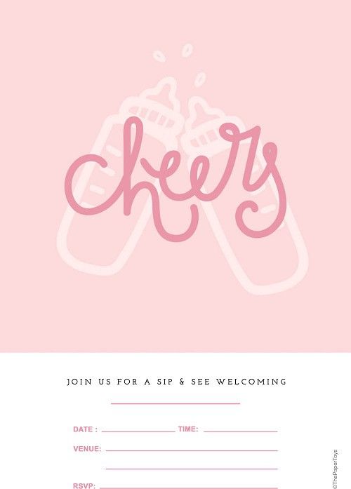 Meet the New Baby Invitation Cards, 25 Cards with Envelopes (5*7 inches)-ICSS3 Invitation Card-image-33