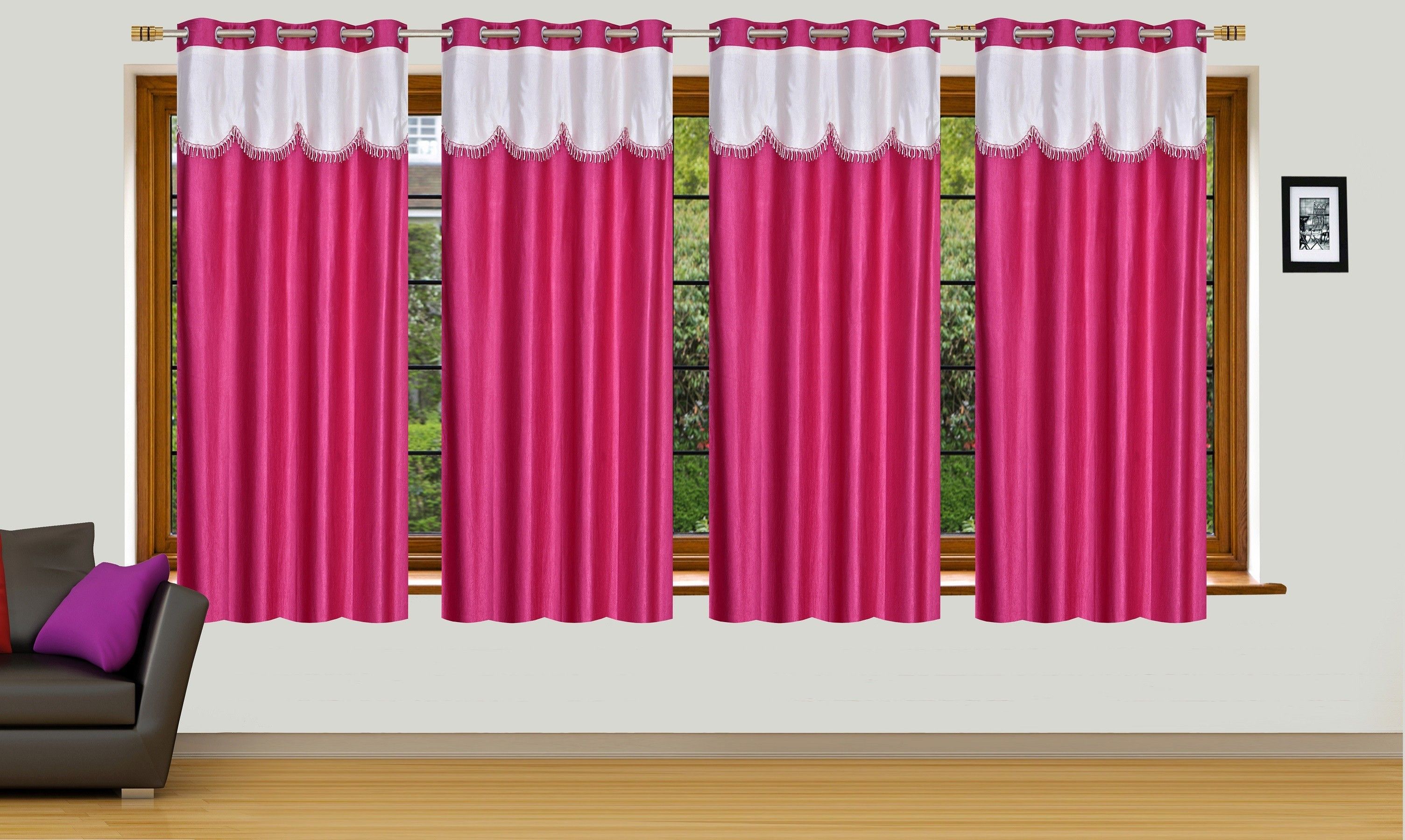 154 cm (5 ft) Window Polyester Curtain (Pack Of 4)-image-4