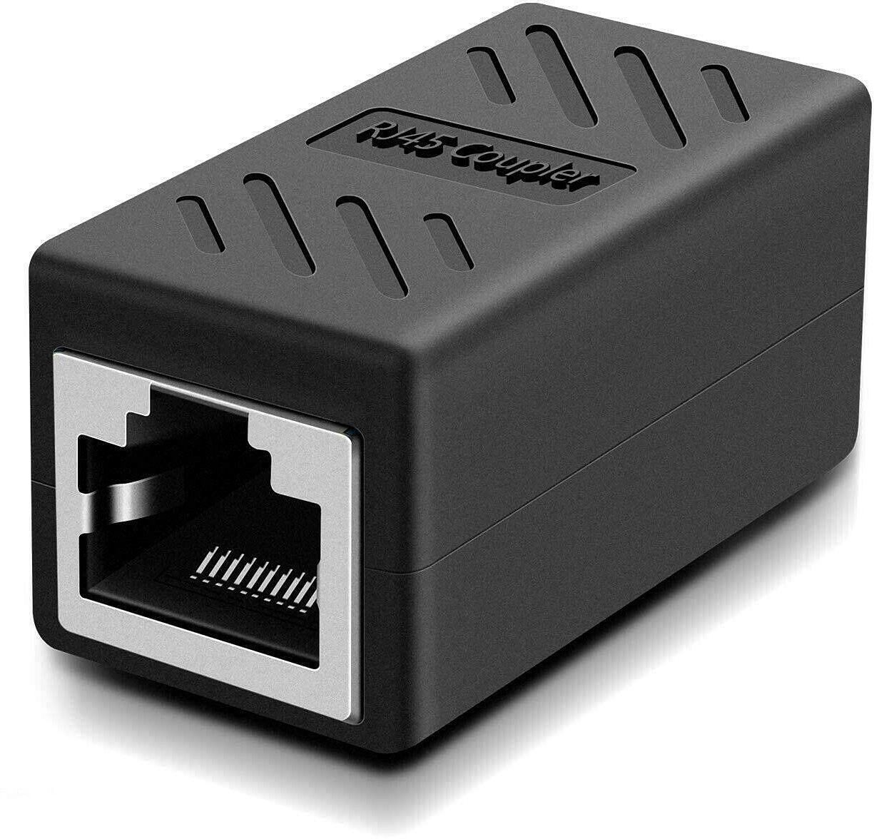 ULTRABYTES RJ45 Connector Plugs Ethernet Coupler for Cat5 Cat5e Cat6e Cat7. Lan Adapter