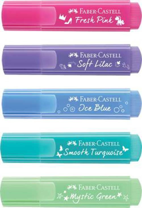 faber-castell Wallet of Pastel Color Textliner Pastel (Set of 5, Multicolor) image 1