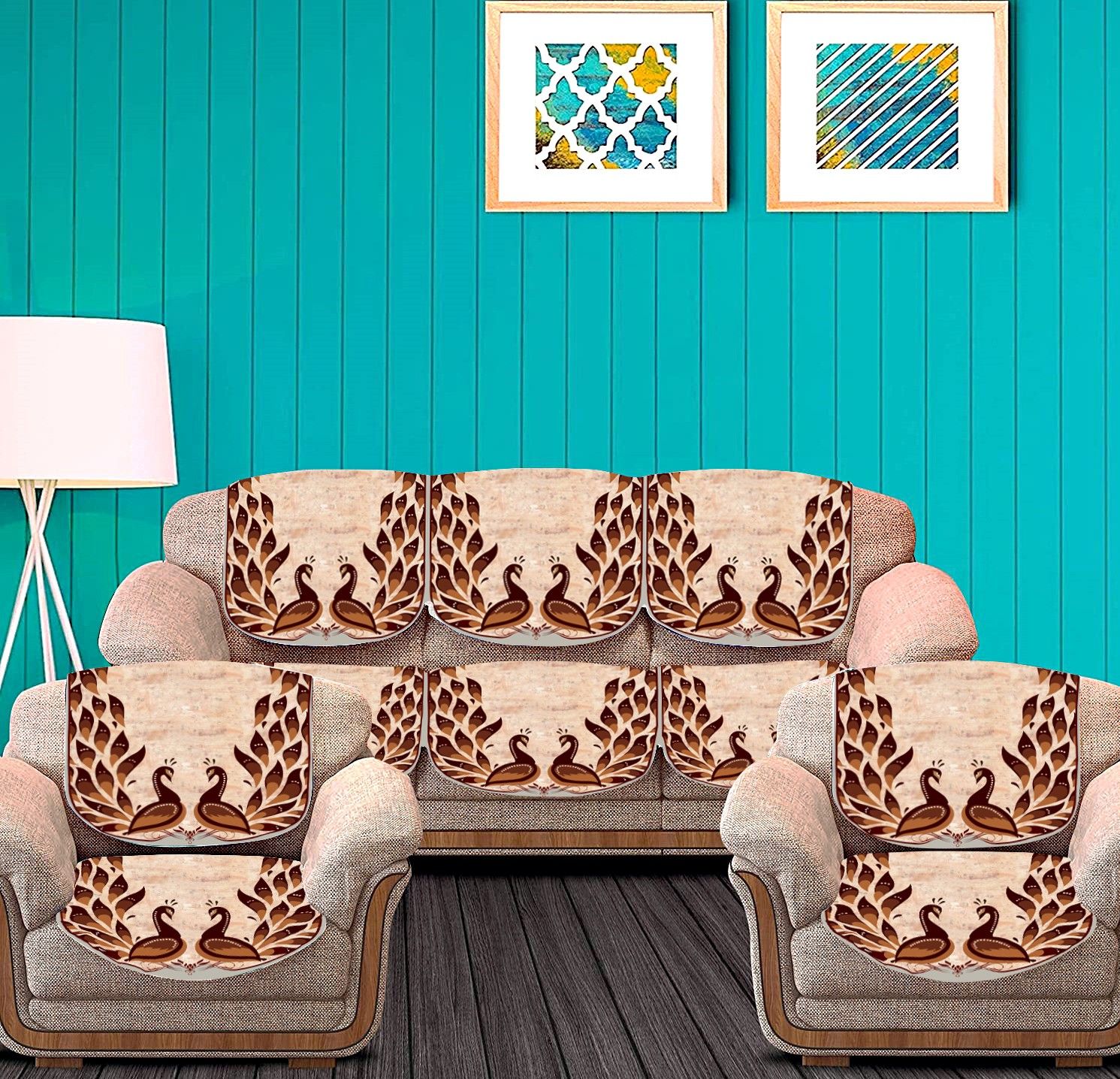 sparrow world Digital Printed Sofa Covers Sofa Fabric-picture-16