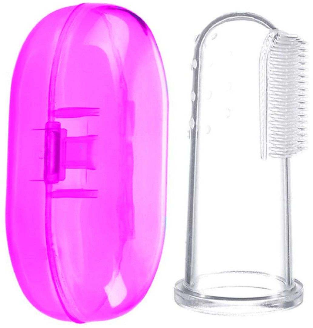 kotley Baby Finger Tooth Brush Dual Sided Brush For Cleaning Teeth Or Gum Massage. Ultra Soft Toothbrush-picture-28