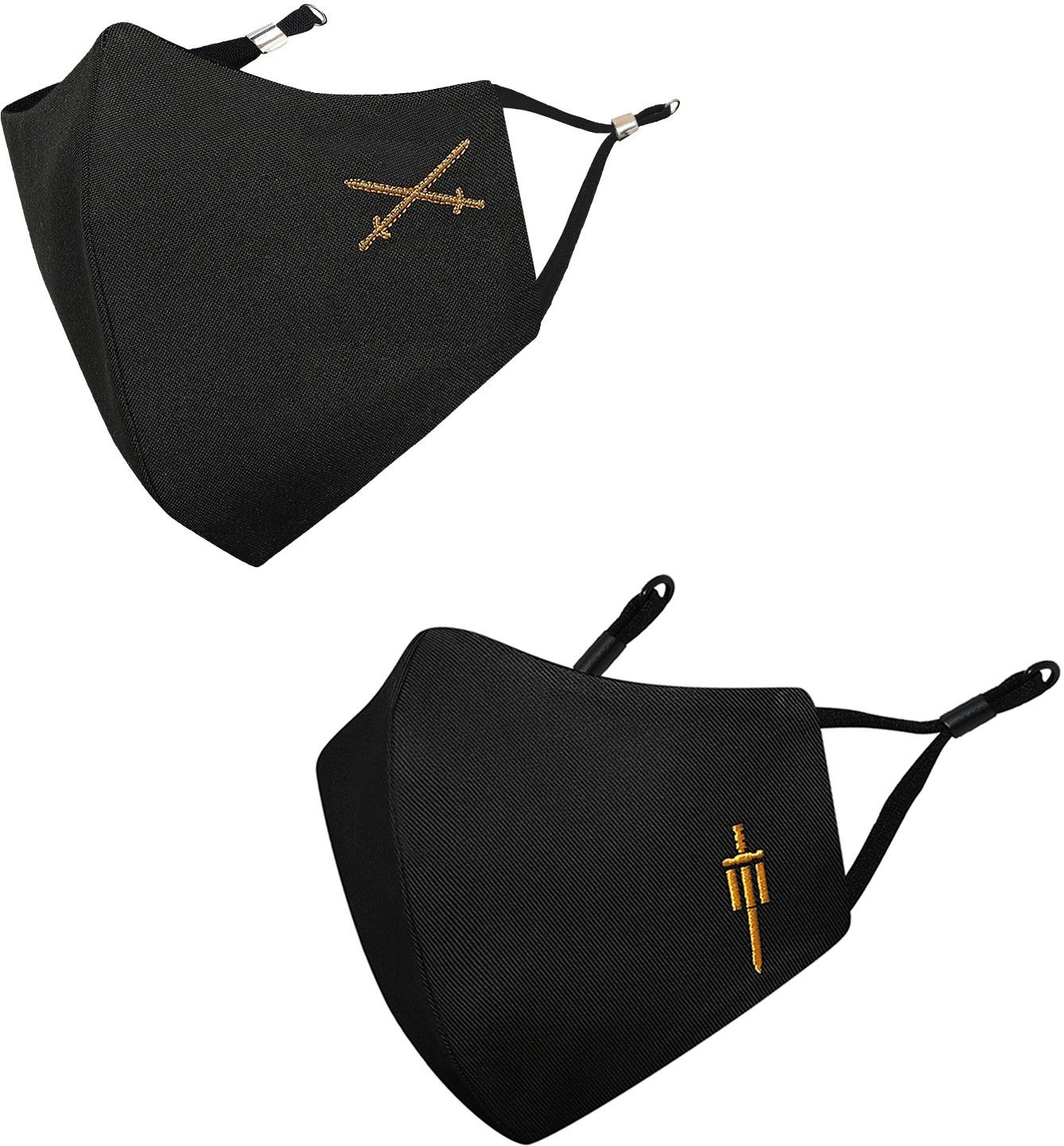 masq 4 Layer Protective, 100% Cotton Cloth Face Mask Combo for Men with Ear Loops Swords_Combo_Large_02 Reusable, Washable Cloth Mask-picture-13