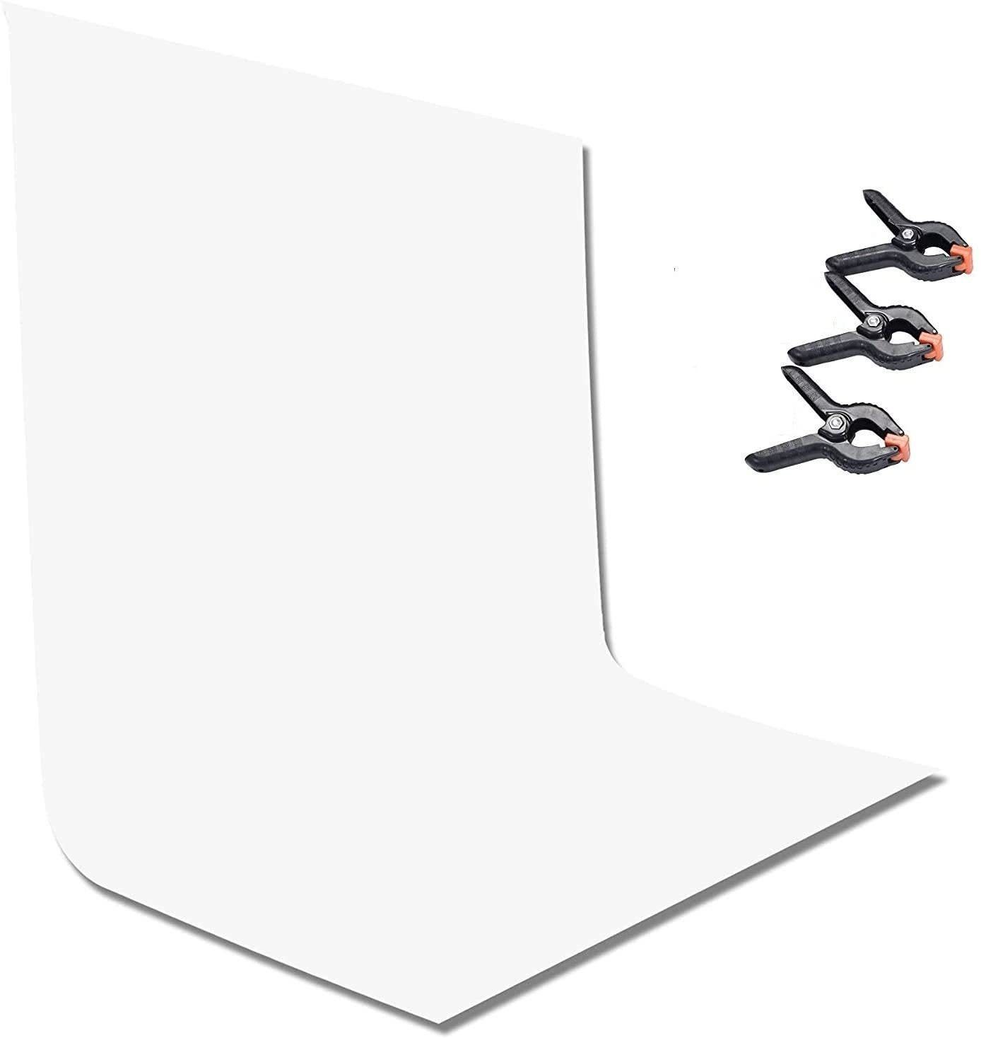Hiffin ® 8 x 12 FT White LEKERA Backdrop Photo Light Studio Photography 3 Clips White Reflector Umbrella-image-32