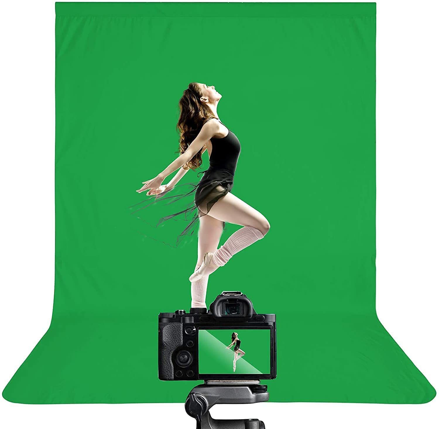 Hiffin ® 8x14 Ft, Green Professional Backdrop for Background Photography Translucent Reflector Umbrella-image-6