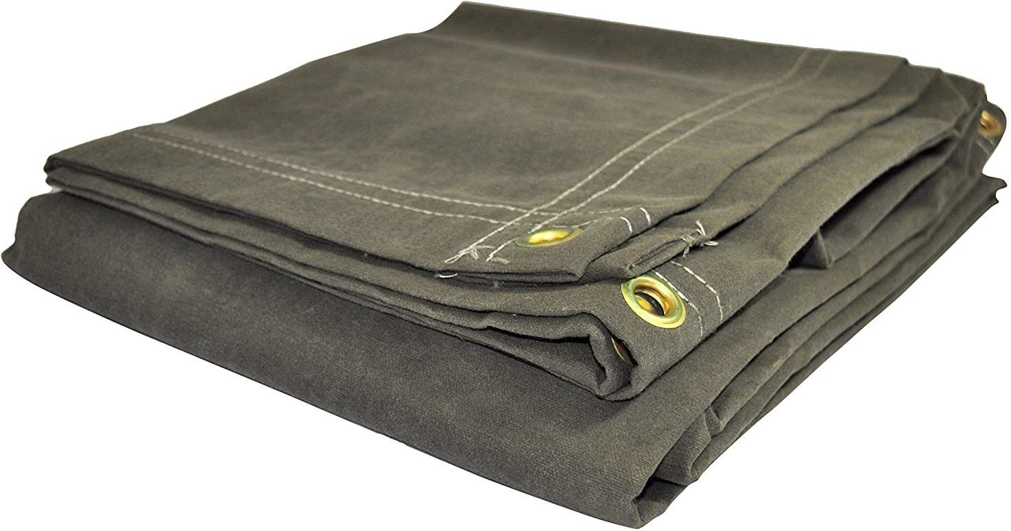 Heavy Duty Canvas Tarps Tent - For Waterproof 550 GSM UV Resistant, Rustproof (Size 12 ft x 12 ft)-image-41