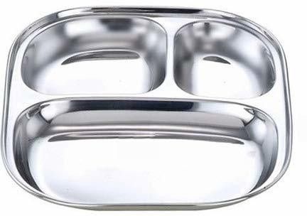 Stainless Steel Pav Bhaji Plate Pack of 1 Dinner Plate
