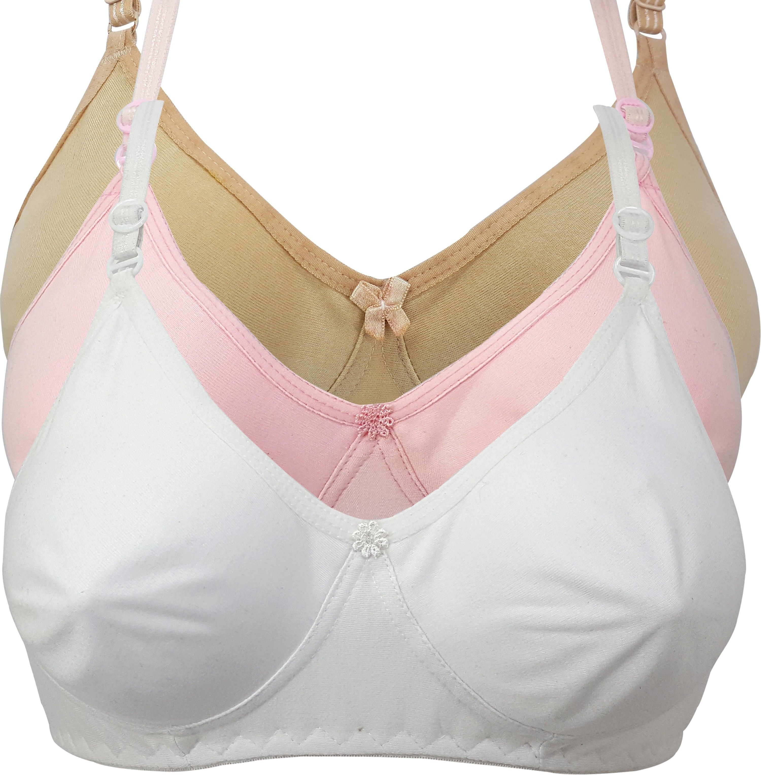 Pack of 3 Women T-Shirt Non Padded Bra
