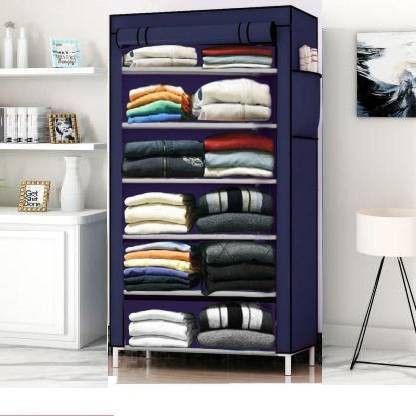s . k store Carbon Steel Collapsible Wardrobe-picture-21
