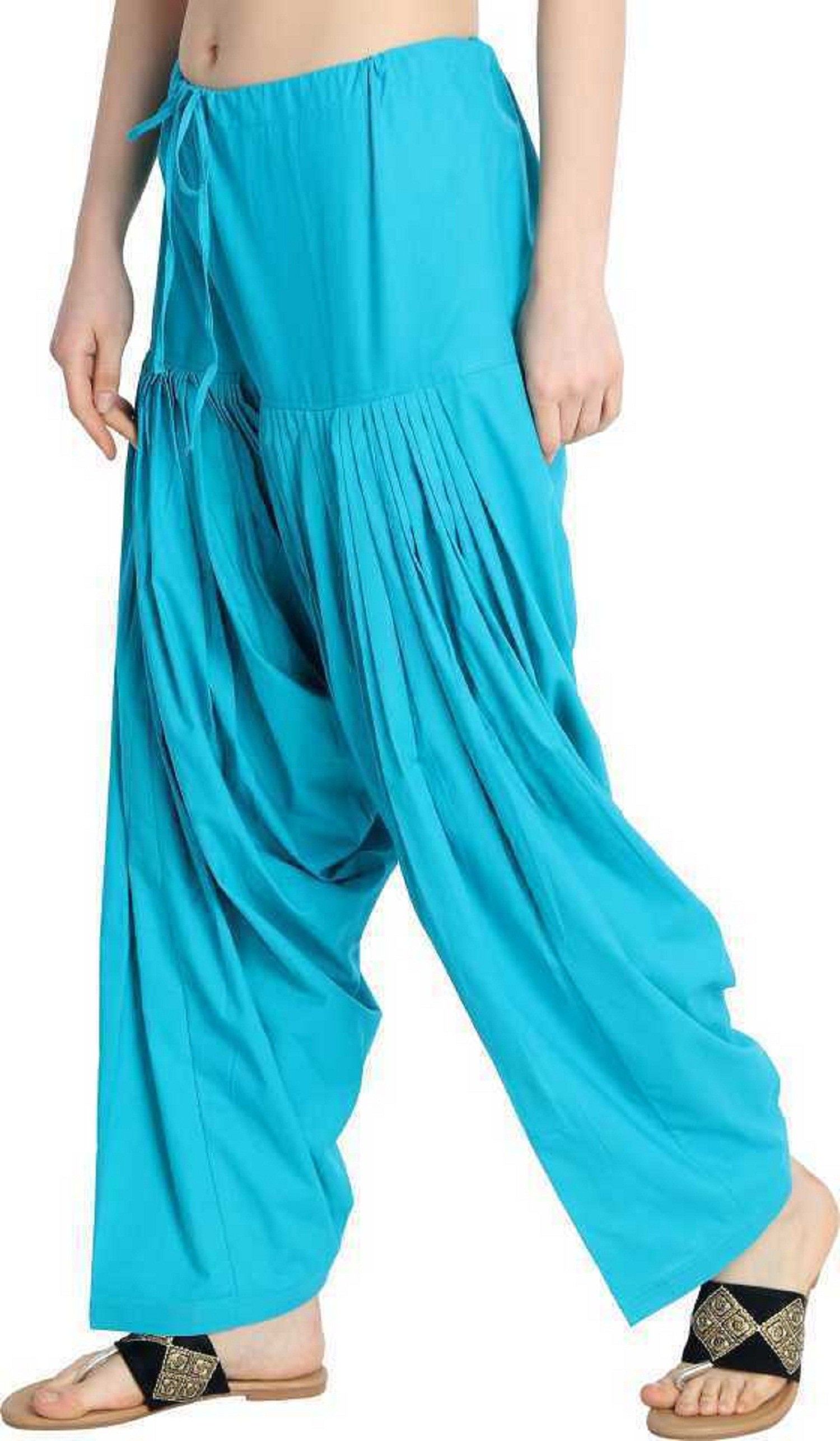 prajjwal Pure Cotton Solid Women ["Blue"] Salwar-picture-18