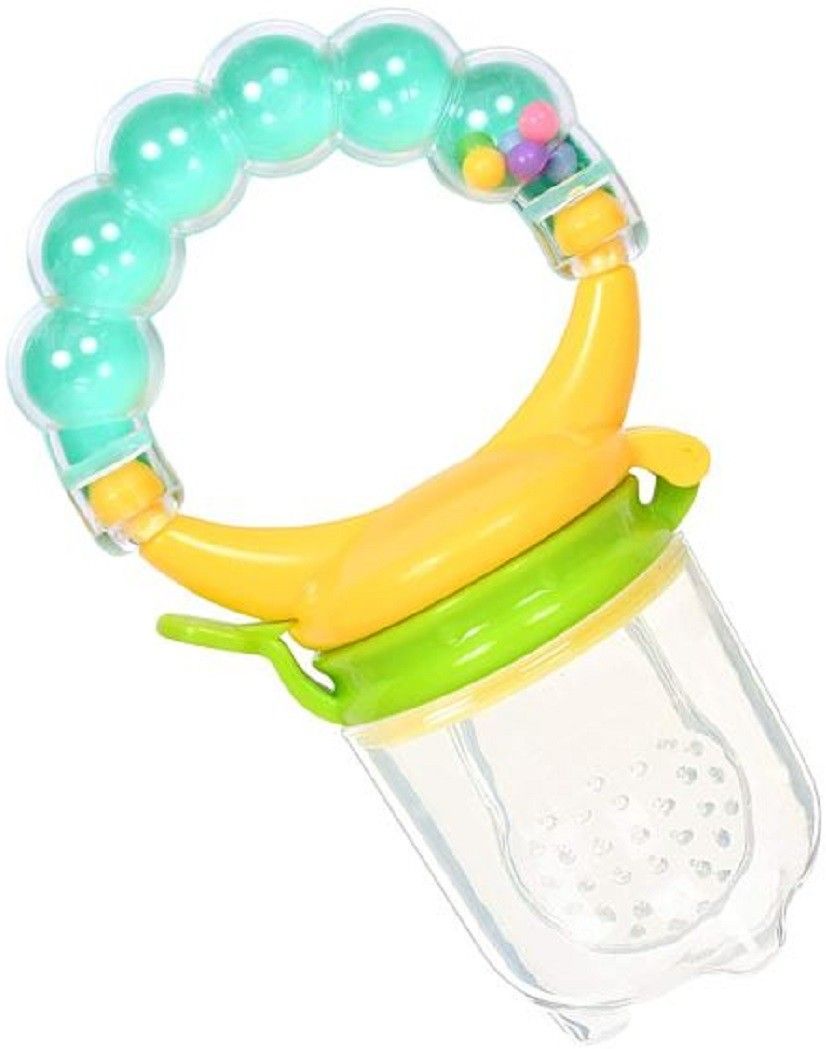 Soft Silicone Baby Fresh Fruit Food Nibbler Feeder Musical Star Rattle Teether Soother-image-49