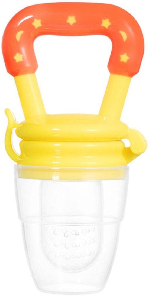 Soft Silicone Baby Fresh Fruit Food Nibbler Feeder Musical Star Rattle Teether Soother-image-18