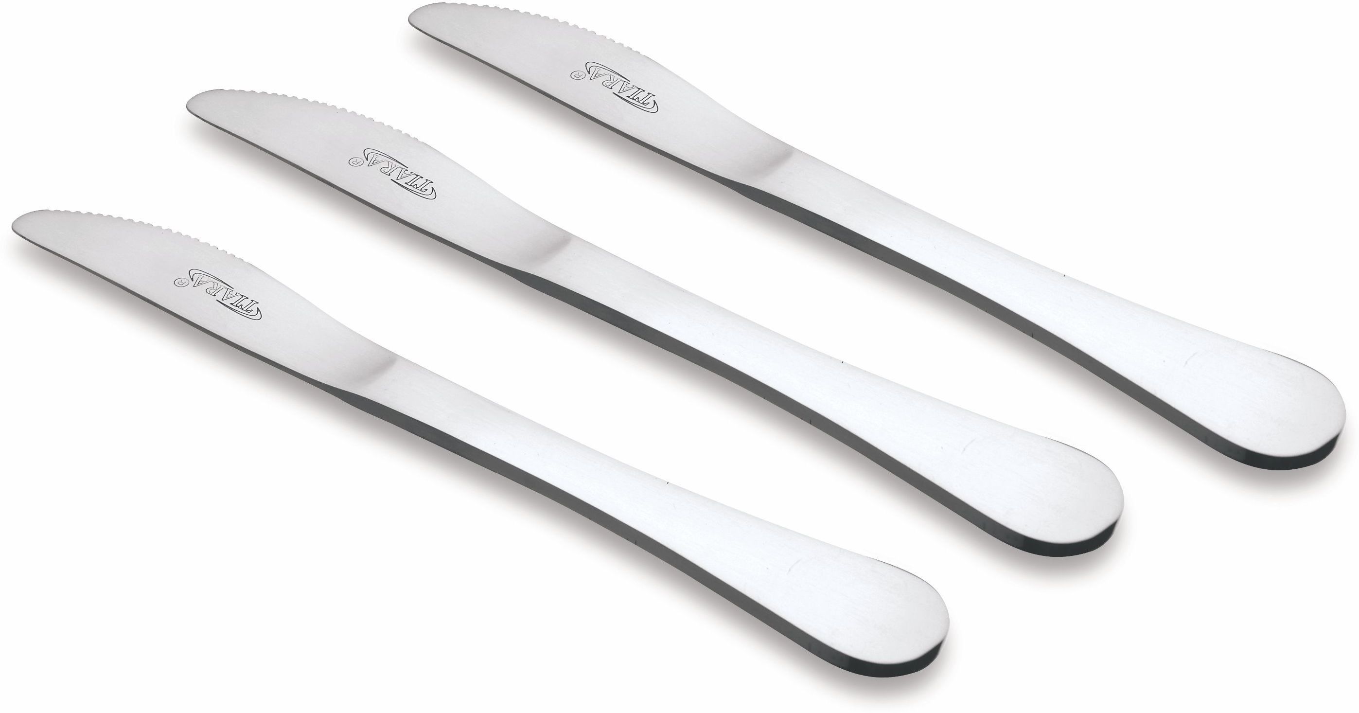 LAVISH 3Pc Stainless Steel Dessert Knife Set