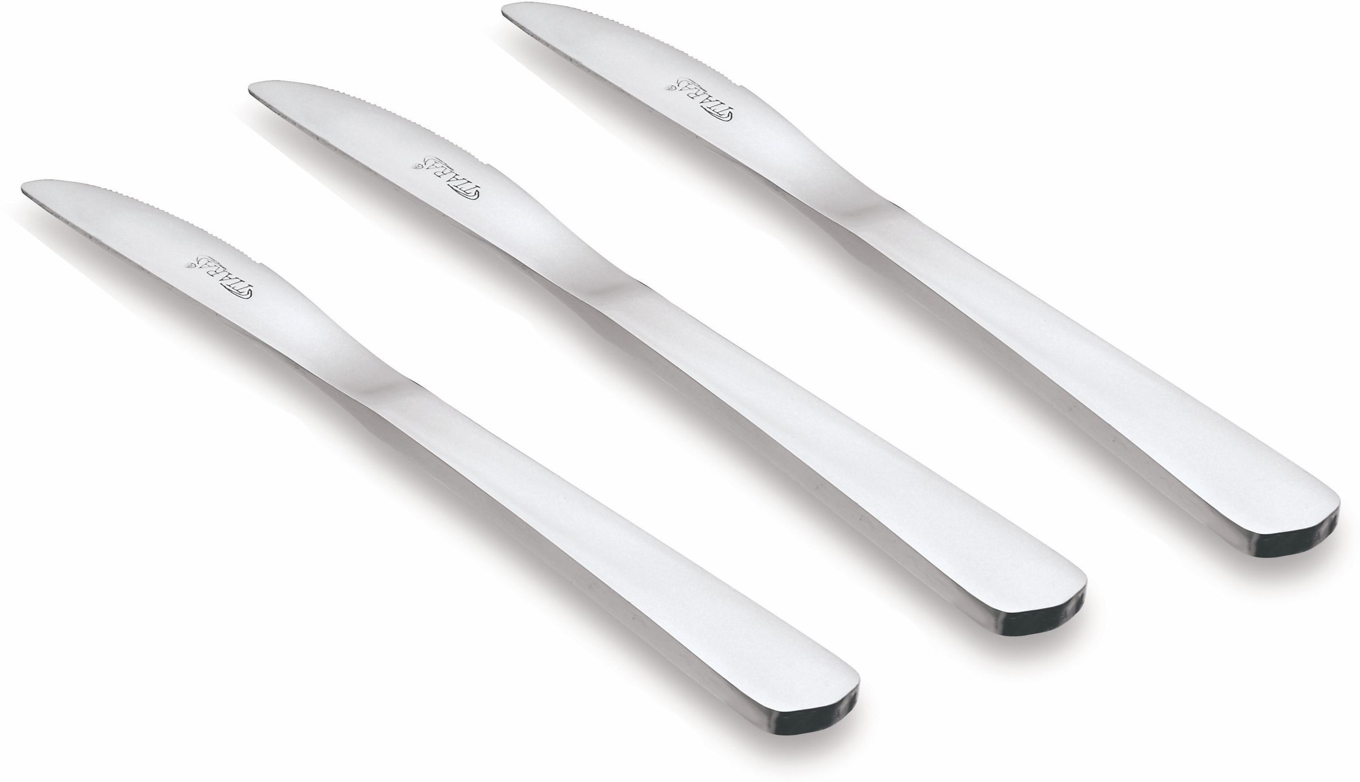 SOBER 3Pc Stainless Steel Dessert Knife Set