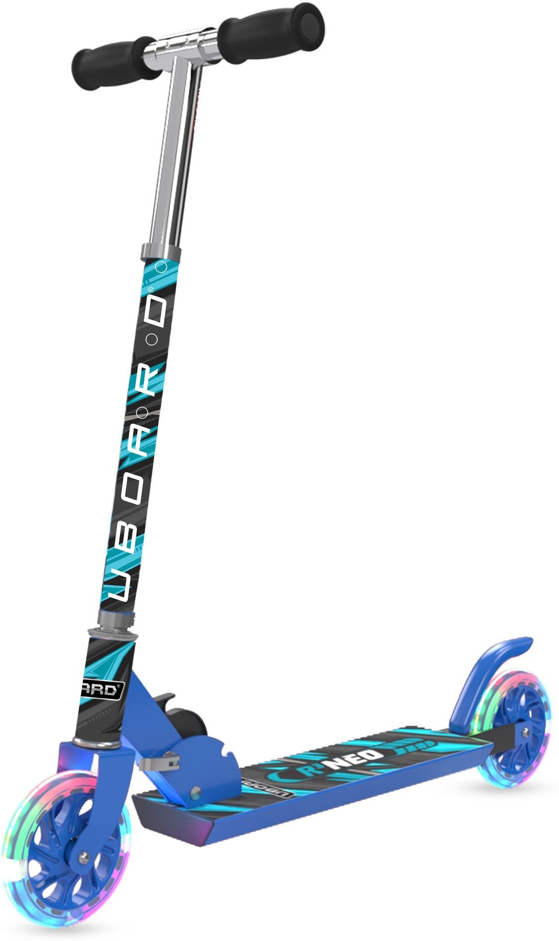 uboard Kick Scooter for Kids,3 Height Adjustments,LED Flashing PU Wheels BIS Approved-picture-3