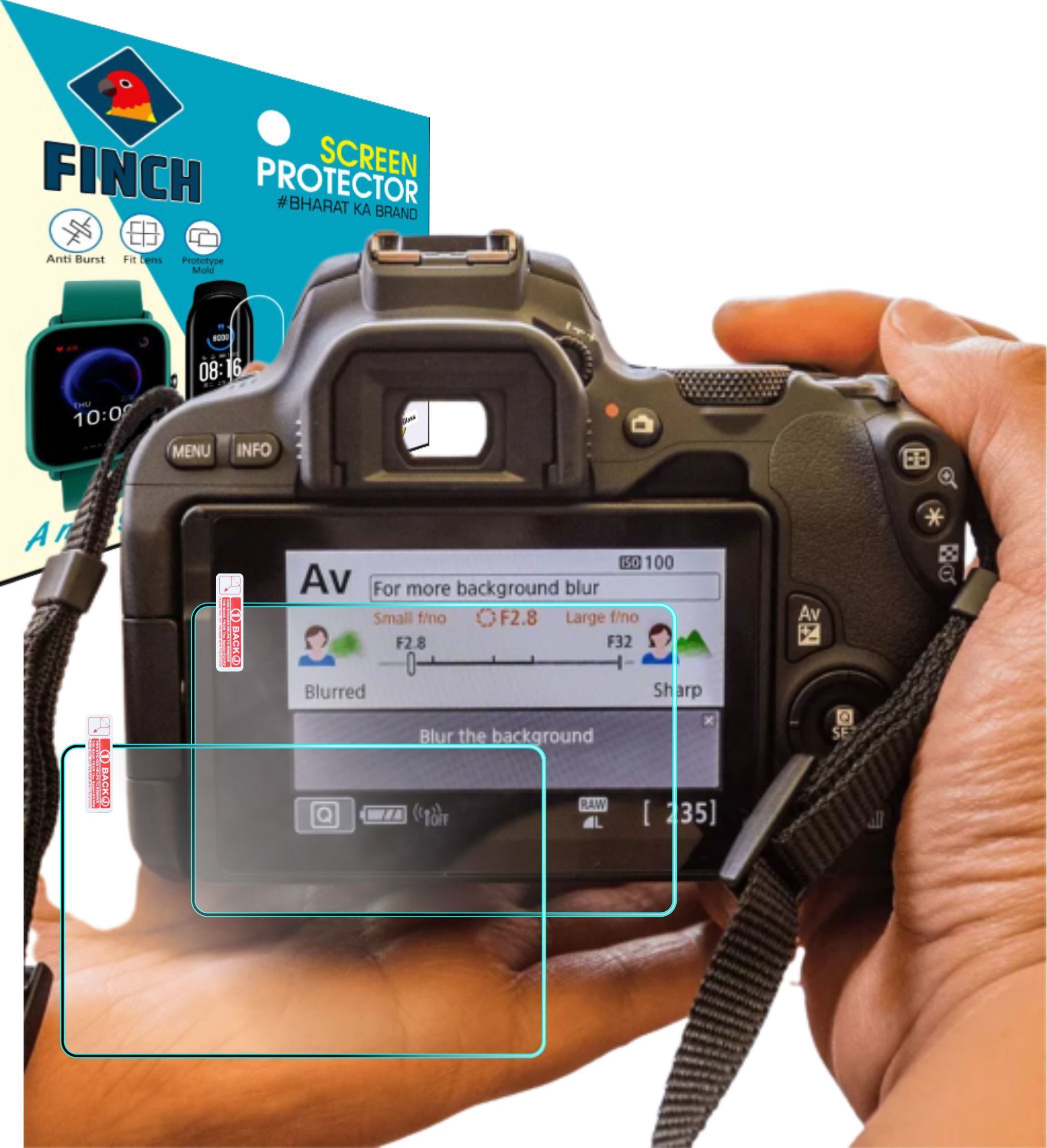 FINCH Screen Guard for CANON EOS 200D