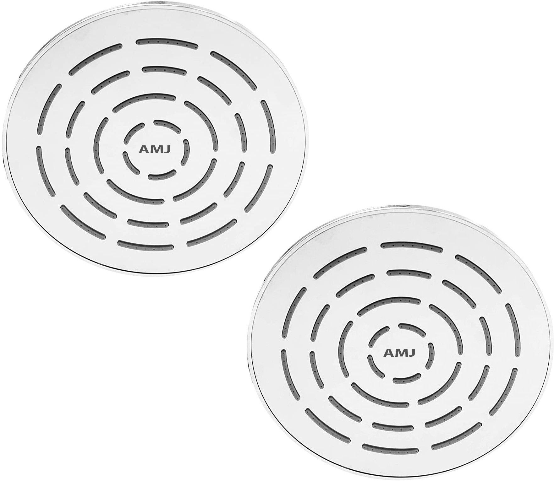 amj 6inches Round Heavy SS Amaze Over Head Shower - Pack of 2 Fixed Mount-picture-21