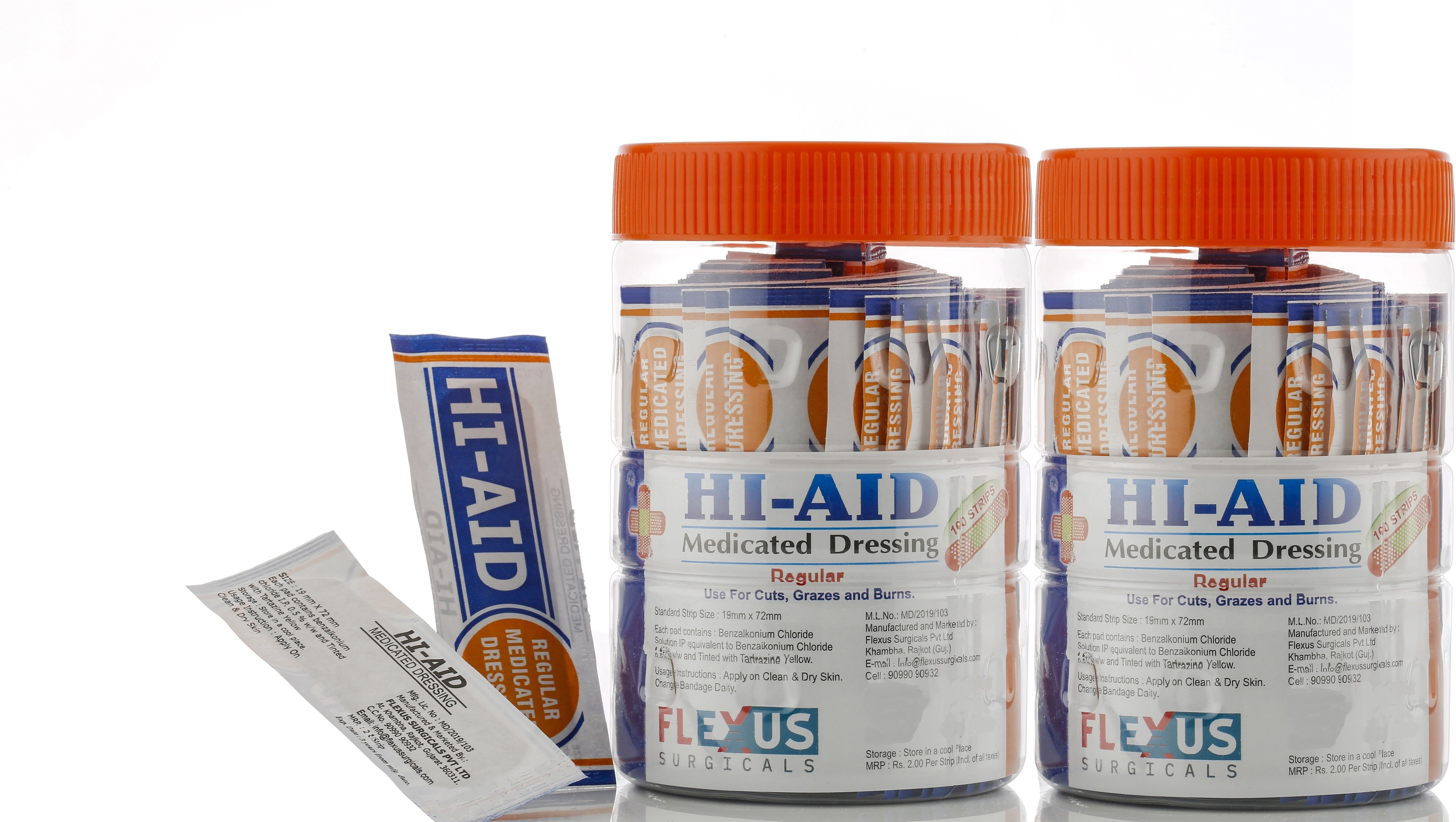 hi-aid FIRST AID REGULAR BANDAGE(PACK OF 200) Adhesive Band Aid-picture-26