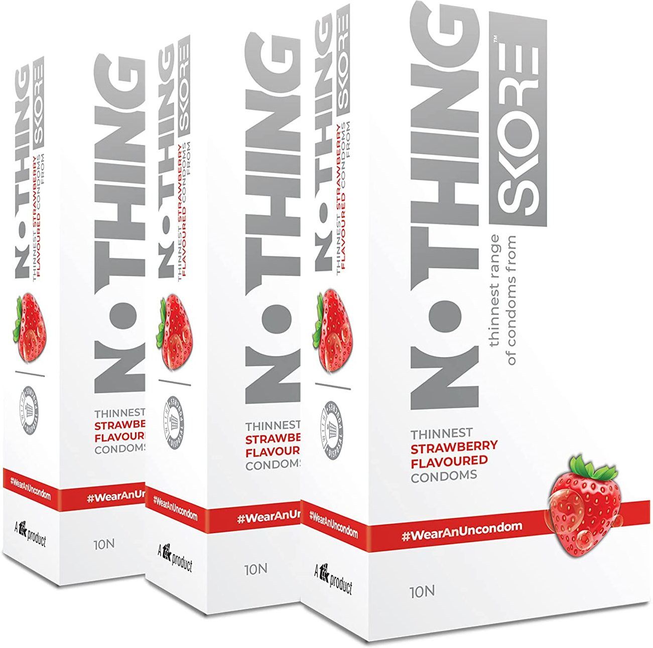 skore Nothing Strawberry Condom-picture-25