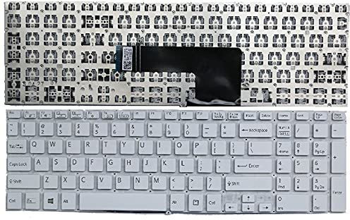 TechSonic Compatible for SVF15 SVF151 SVF152 SVF-15 SVF 15 SVF15 (White) Laptop Keyboard Replacement Key image 1