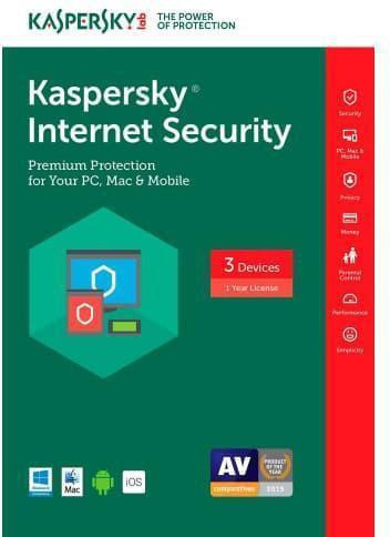 Kaspersky Internet Security 3 User 1 Year image 1