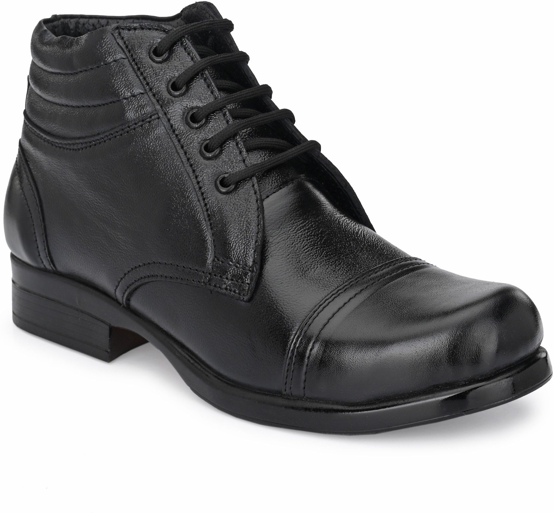 Boot Shoes Black Genuine Leather Durable Boots For Men-image-41
