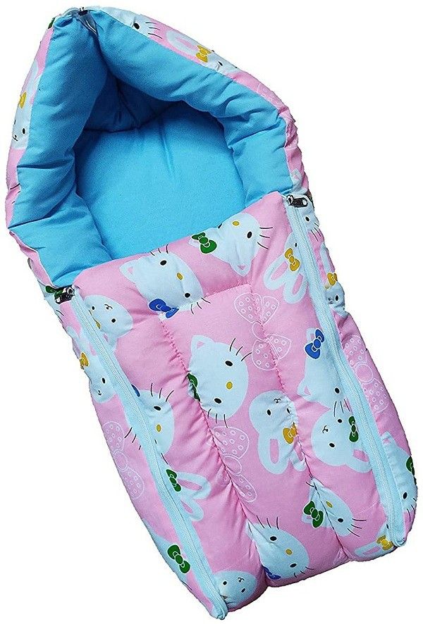 Cotton Baby Sleeping Bed Cum Sleeping Bag-image-6