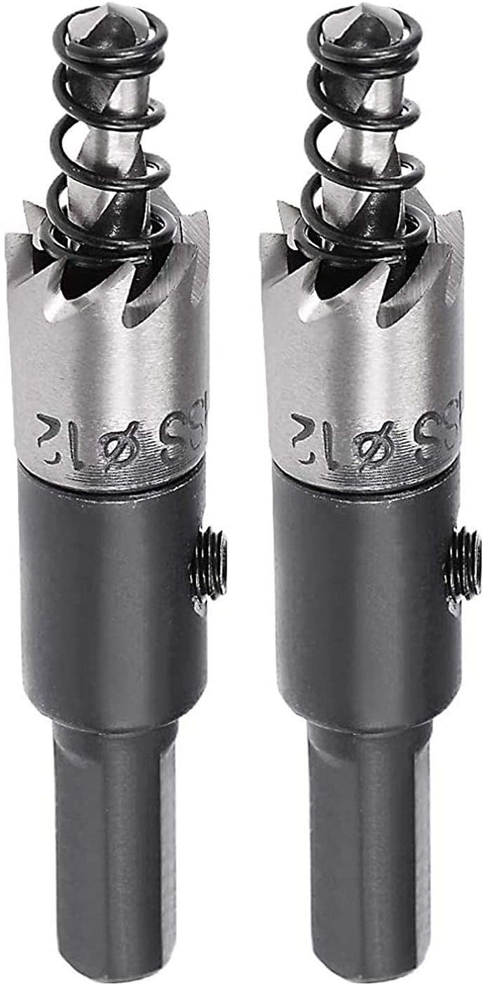 2 Pcs 12mm HSS Drill Bit Hole Saw Cutter,HSS Hole Saw Kit, Hole Saw-image-40