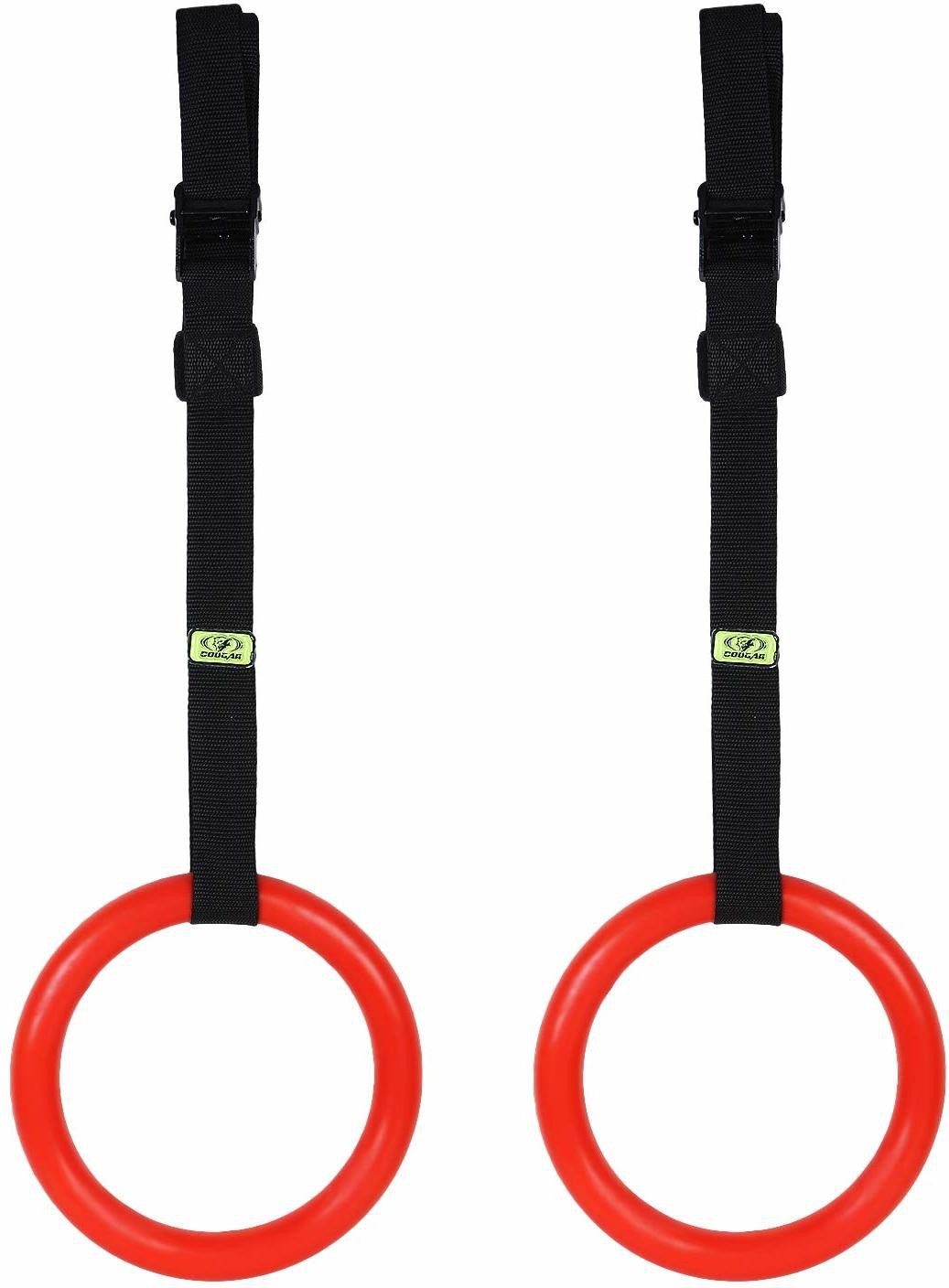 Suspension Ring , Gymnastics Suspension Ring with 15 ft Adjustable Buckle Straps Pilates Ring-image-9
