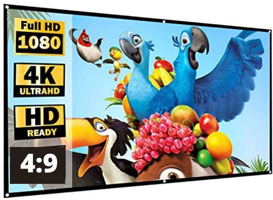 RKTech 65 Inch Eyelet Projector Screen Projector Screen (Width 99 cm x 132 cm Height) Projector Screen (Width 144.78 cm x 81.28 cm Height)-image-19