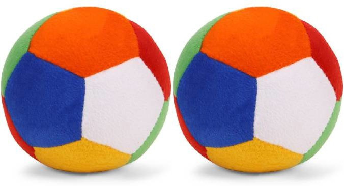 rbb hub Plush Multicolor Ball stuffed soft toys -20 cm (Multicolor) (Pack of 2)- 20 cm image 1