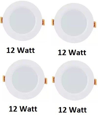 dhija 12 Watt White Colour PVC Ceiling Light Conceal Light Downlight 4 Pcs Recessed Ceiling Lamp-picture-13
