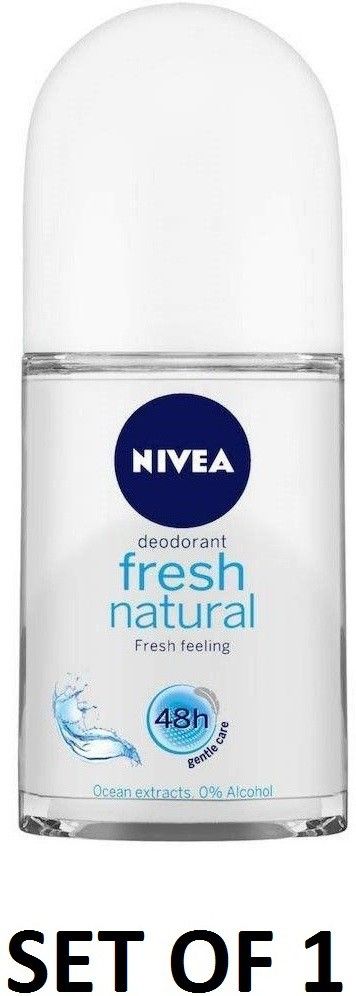 nivea FRESH NATURAL DEODORANT ROLL-ON 50ML 1- PACK Deodorant Roll-on - For Women-picture-7