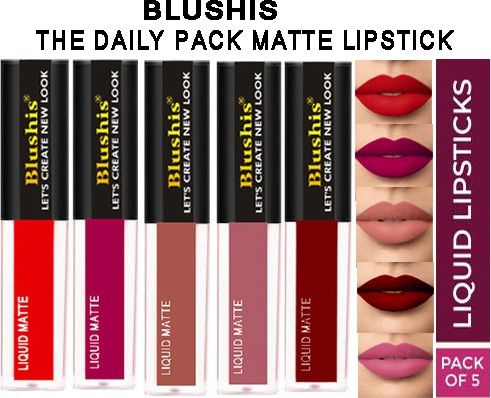 The Daily Pack Professionally Forever Matte Liquid Lip Colour Combo Pack Of 5 pc-image-40