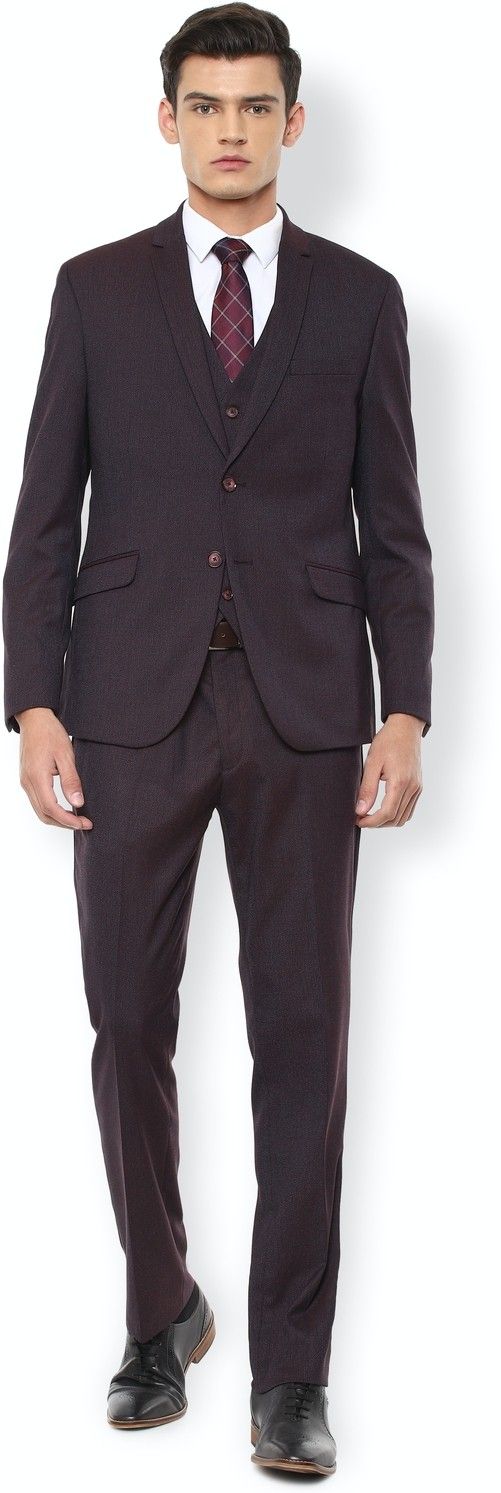 van heusen Men Single Breasted Solid Suit-picture-11