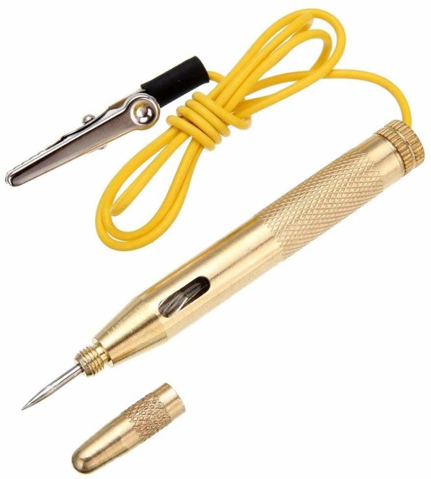 fixkit Auto Car Battery Tester Light Circuit Tester Lamp Voltage DC 6V 12V 24V Copper Analog Voltage Tester-picture-10