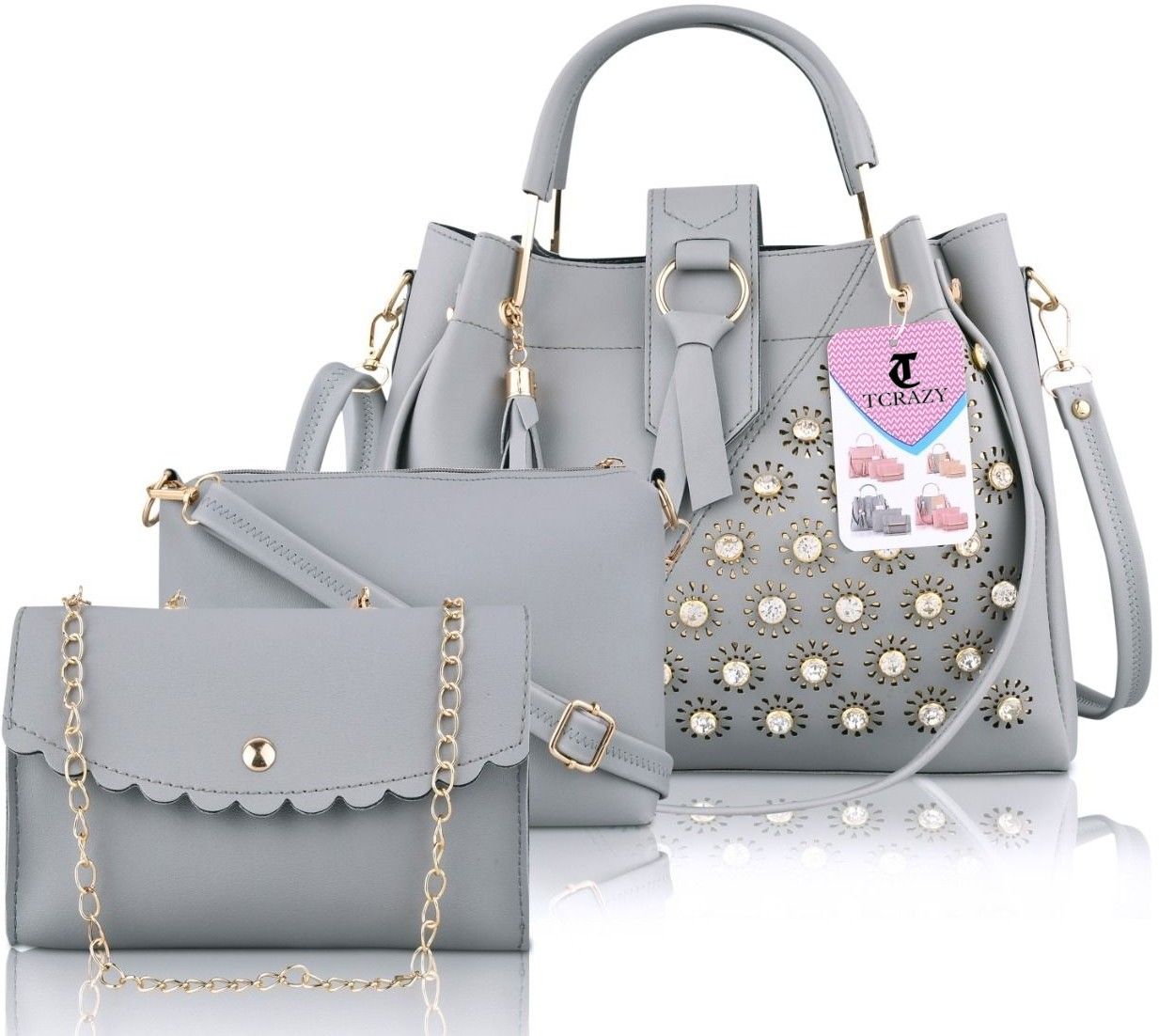 tcrazy Women Grey Messenger Bag-picture-20