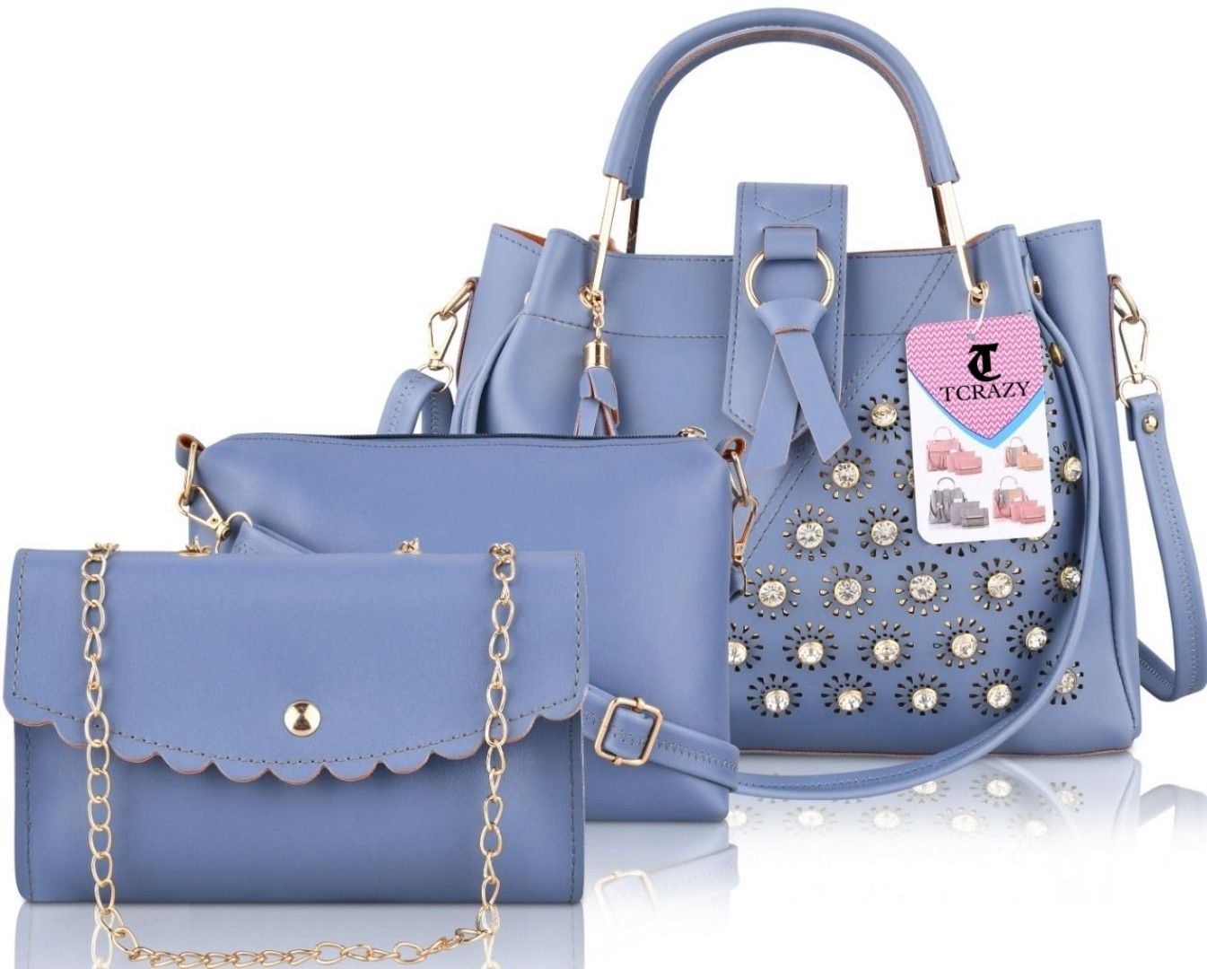 tcrazy Women Blue Messenger Bag-picture-14