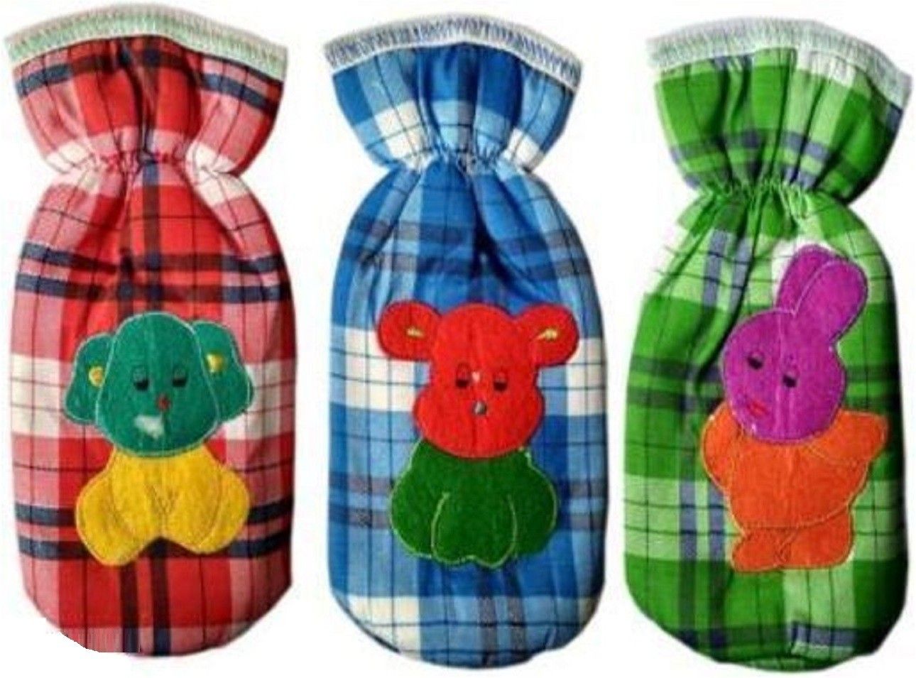 adriel bringing joy Baby Feeding Bottle Cover Checkered-Pack of -3-picture-19