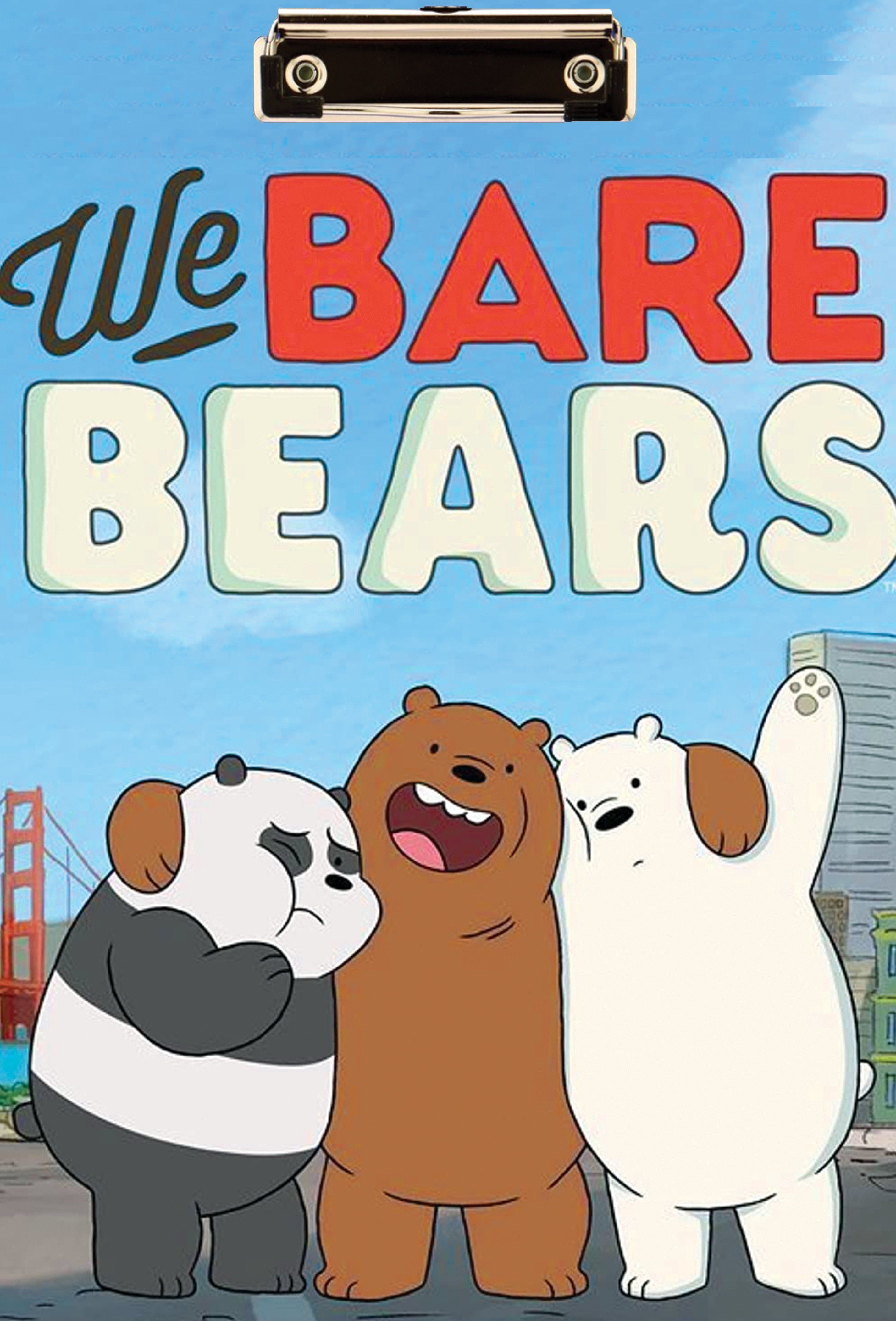 wallpaperroll Bare Bears Digital Reprint Clip Board Exam Pad (14x9.5 Inches)-picture-27