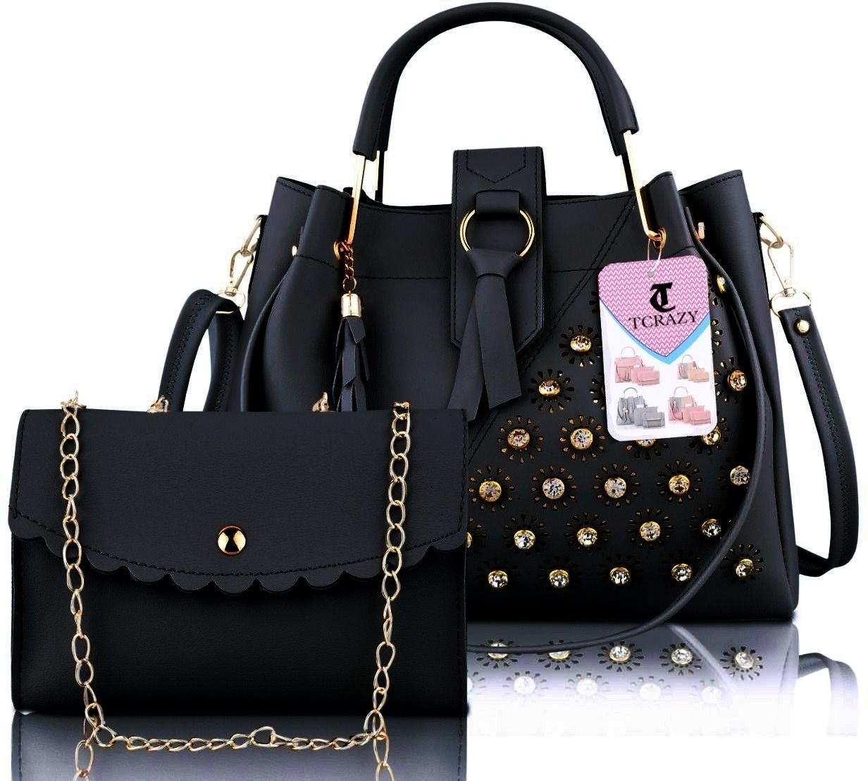 tcrazy Women Black Shoulder Bag-picture-17
