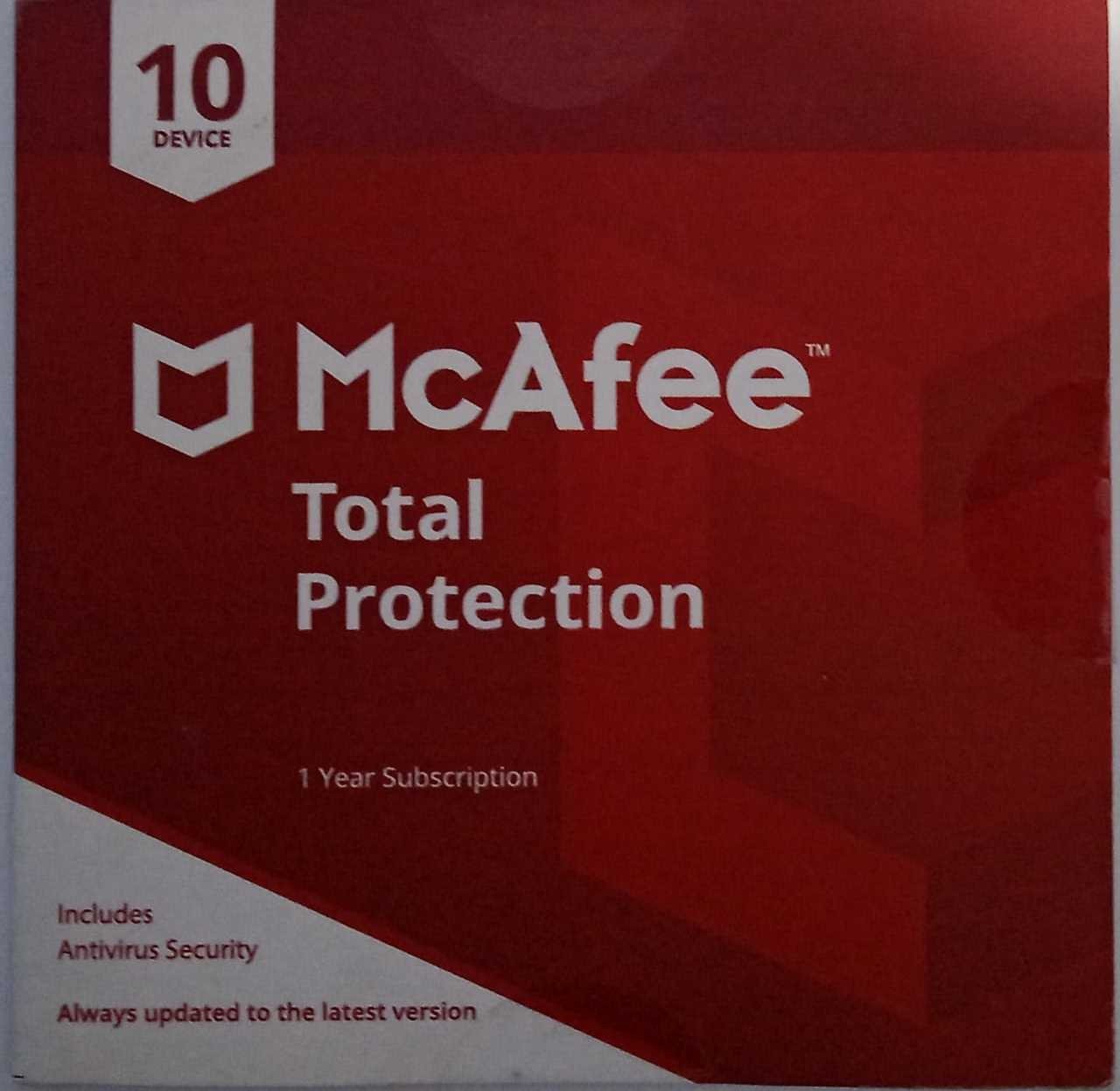 McAfee Total Security 10 User 1 Year image 1